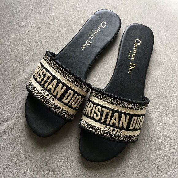 Dior DWAY Slide Sandals - Picture 1 of 5